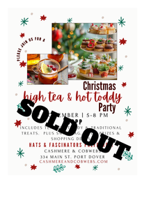 Tickets- CHRISTMAS HIGH TEA & HOT TODDY PARTY