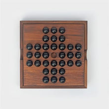Load image into Gallery viewer, Wooden Solitaire Game Board
