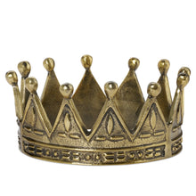 Charger l&#39;image dans la galerie, Brass Look Heavy Crown Decor
