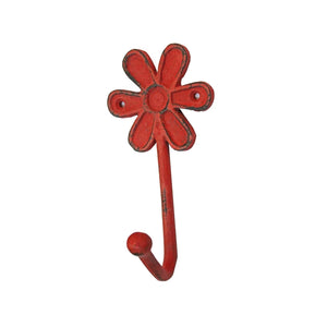 Cast Iron Flower Hooks (5 Colours)