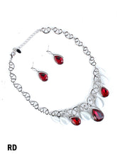 Load image into Gallery viewer, Ruby Red Rhinestone Necklace
