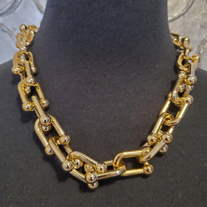 Gold Chain Link Necklace