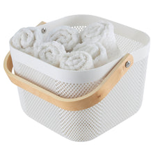 Load image into Gallery viewer, White Mesh Storage Baskets (2 Sizes)
