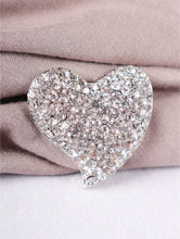 Load image into Gallery viewer, Rhinestone Heart Brooch (3 Colours)
