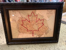 Load image into Gallery viewer, Norfolk Collection- Framed Canada Maple Leaf Map (3 Styles)
