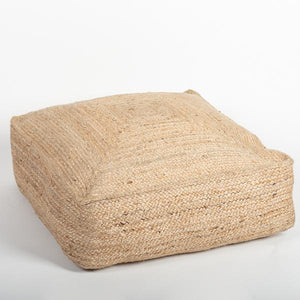 Square Jute Pouf