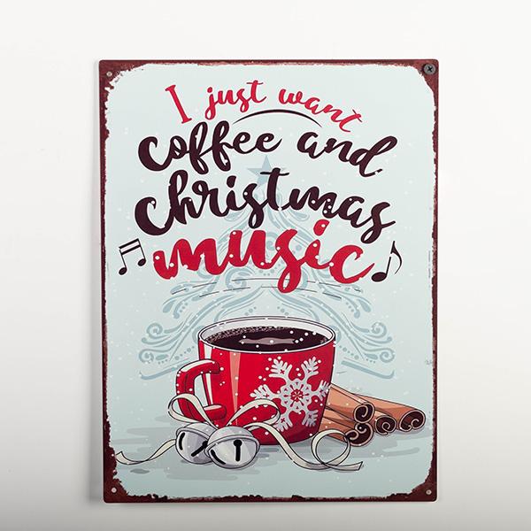 Christmas Metal Plaque