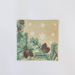 Assorted 20 Pack of Christmas Paper Napkins (6 Designs)