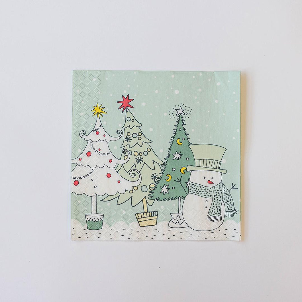 Assorted 20 Pack of Christmas Paper Napkins (6 Designs)
