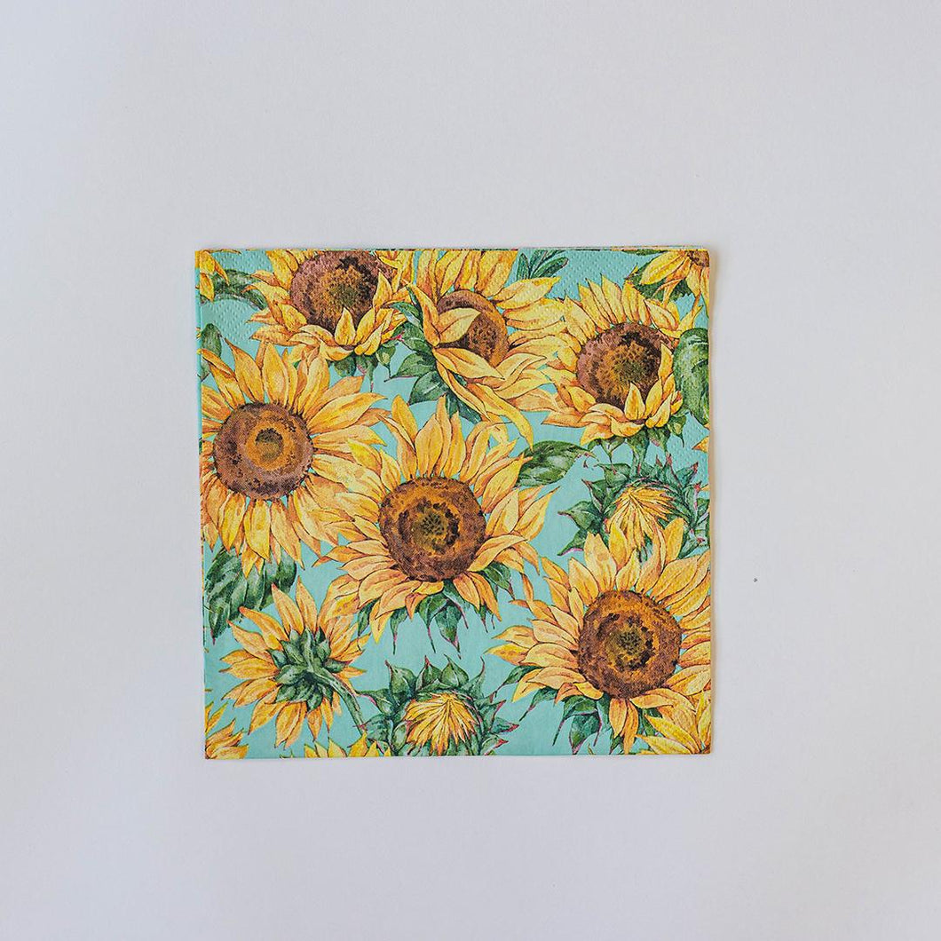 Assorted 20 Pack of Floral Lunch Napkins (5 Designs)