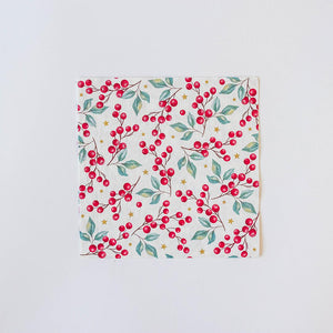 Assorted 20 Pack of Christmas Paper Napkins (6 Designs)