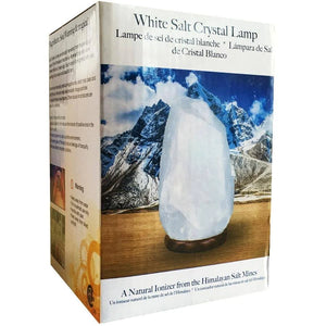 Himalayan White Crystal Salt Lamp