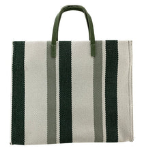 Cargar imagen en el visor de la galería, Striped Structured Tote Bag (2 Colours)
