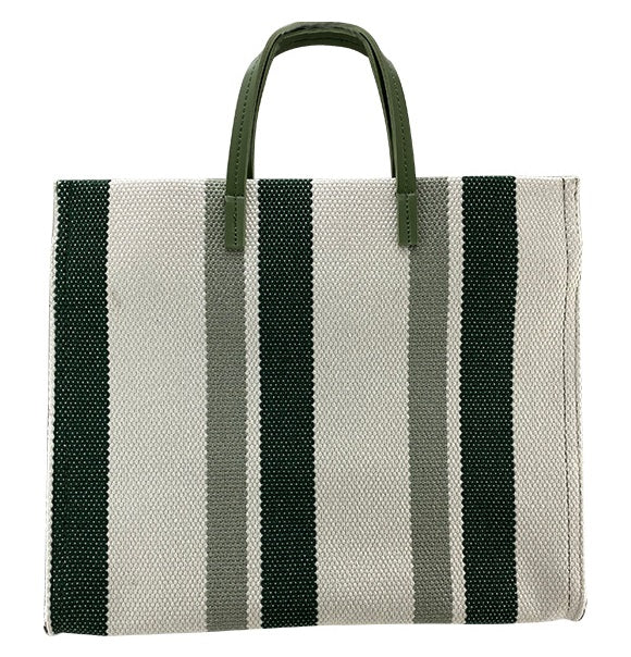 Striped Structured Tote Bag (2 Colours)