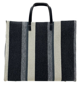 Striped Structured Tote Bag (2 Colours)
