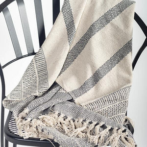 Cotton Throw With Tassels (Only 2 Left!)