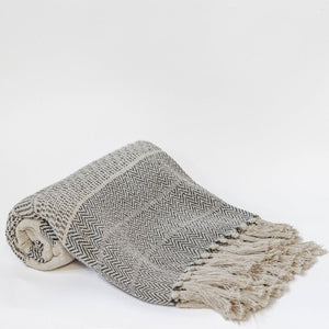 Cotton Throw With Tassels (Only 2 Left!)