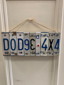 "DODGE" Licence Plate Signs