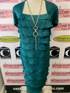 Emerald Layered Dress (Size 18)