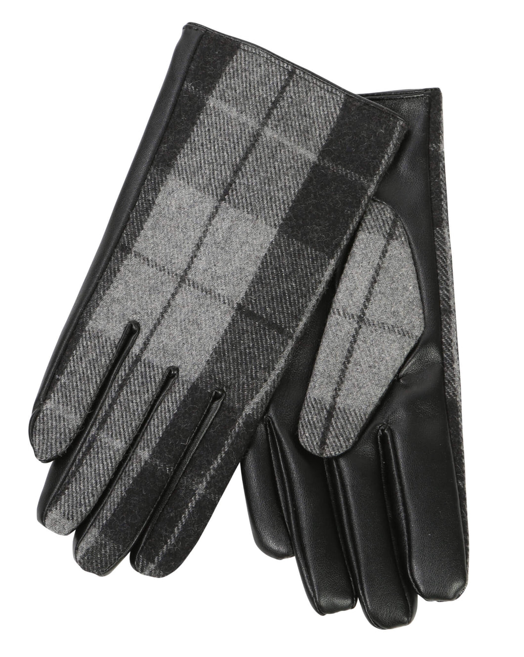 Ladies Plaid Gloves with Faux Fur Lining (Only 1 Colour Left!)