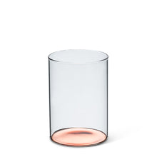 Load image into Gallery viewer, Glass Tumbler with Metallic Base (2 Colours)
