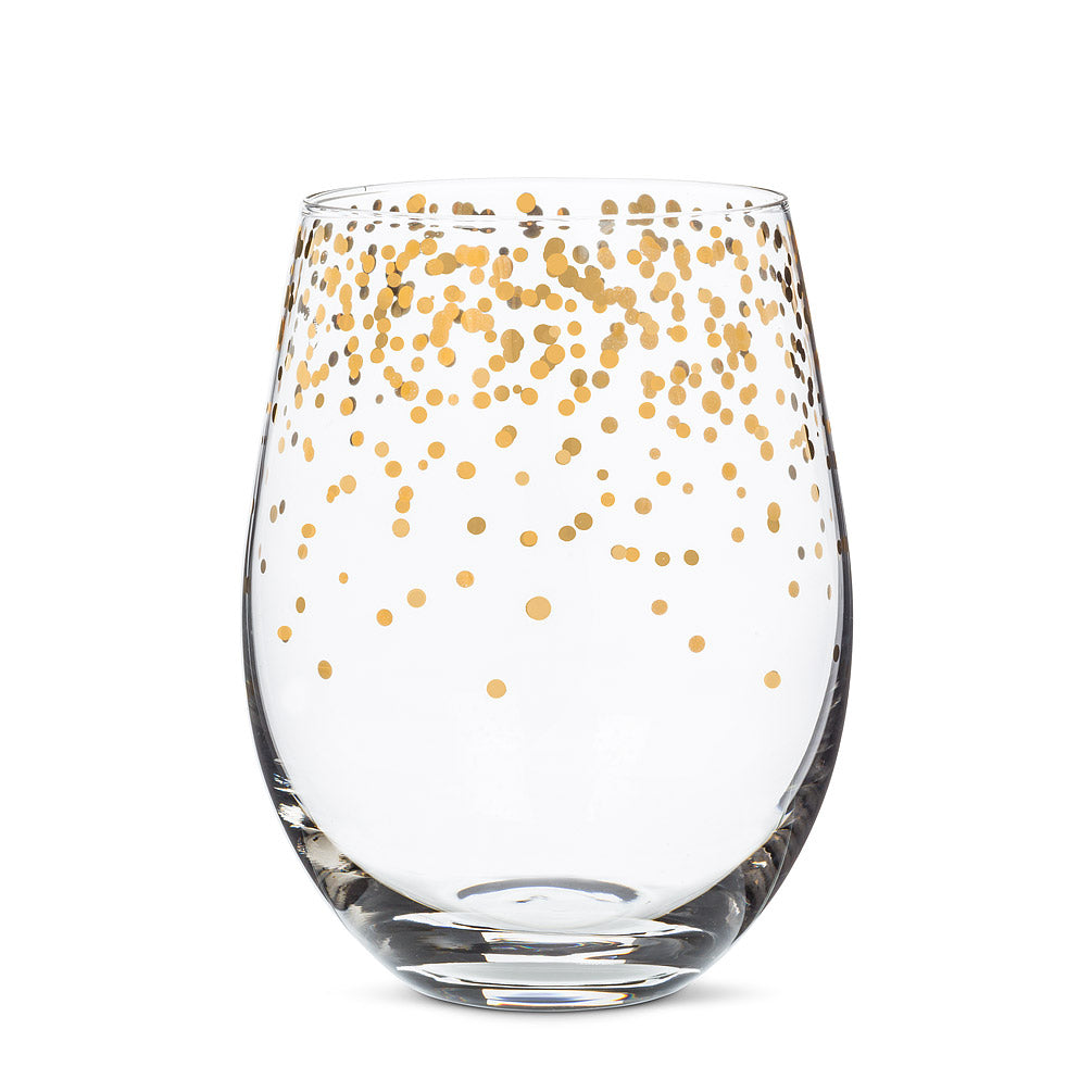 Confetti Stemless Wine Glass (2 Colours)