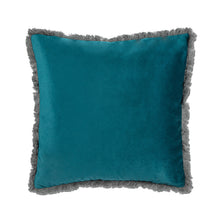 Load image into Gallery viewer, Velvet Pillow with Fringe (Only 3 Colours Left!)
