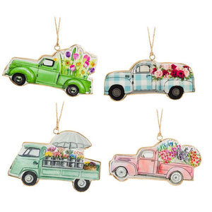 Flower Truck Ornaments (4 Styles)