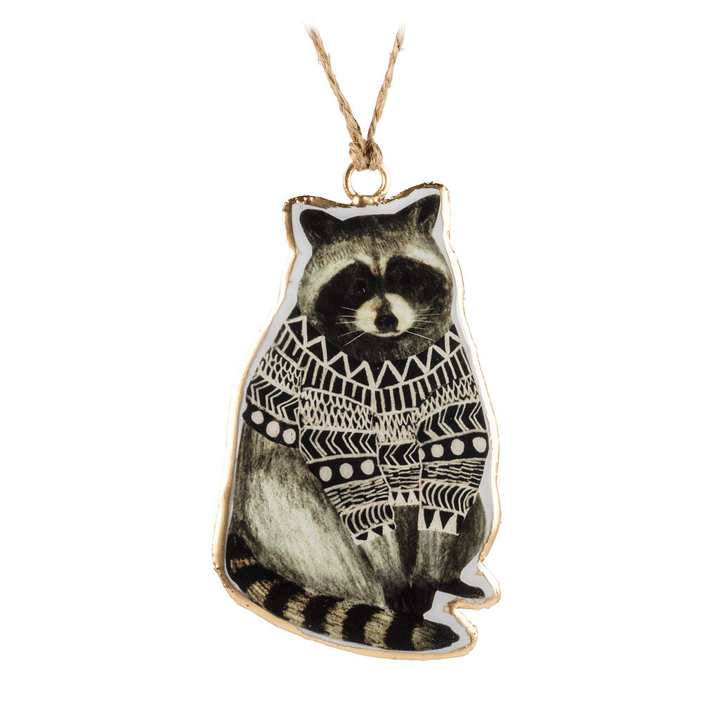 Raccoon in Sweater Ornament (Only 1 Left!)