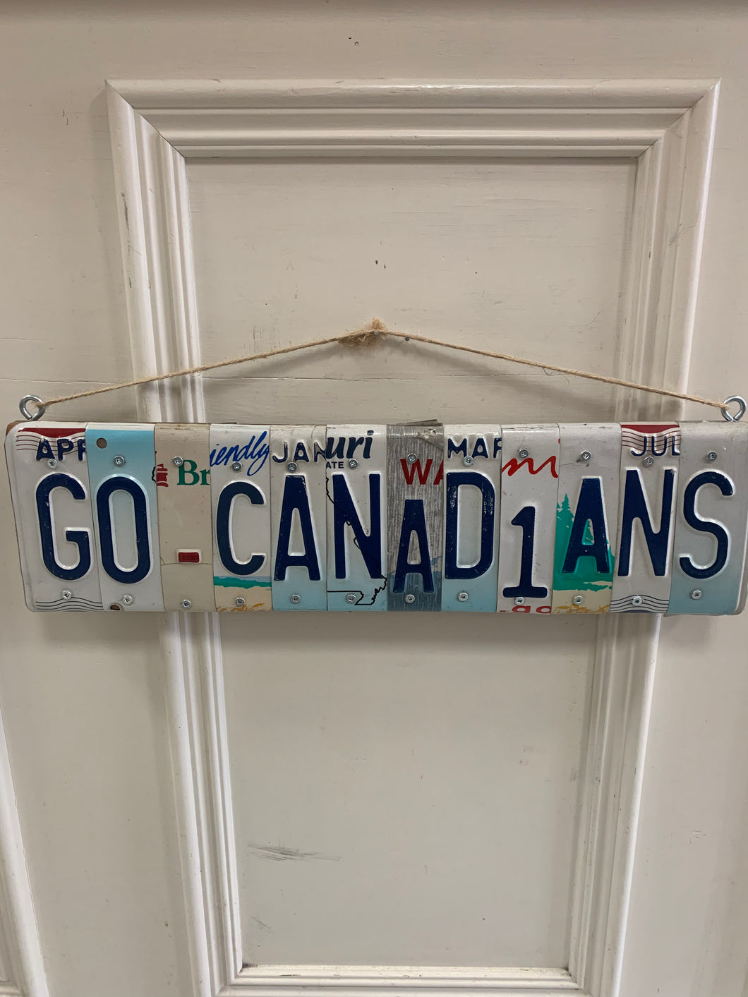 Plaque d'immatriculation « GO CANADIENS »