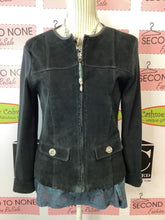 Load image into Gallery viewer, Suede Sweater Jacket (Size Petite M)
