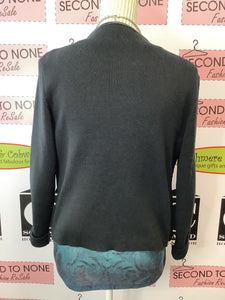 Suede Sweater Jacket (Size Petite M)