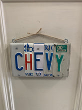 Load image into Gallery viewer, &quot;CHEVY&quot; Licence Plate Sign
