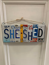Load image into Gallery viewer, &quot;SHE SHED&quot; Licence Plate Sign
