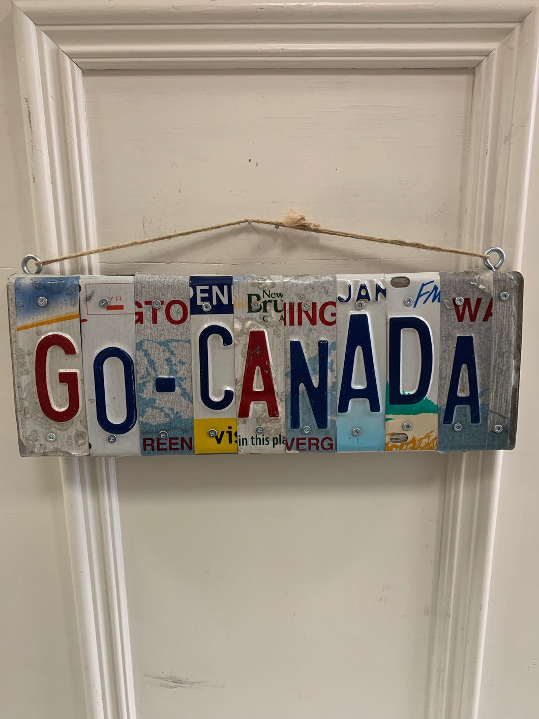 Plaque d'immatriculation « GO CANADA »