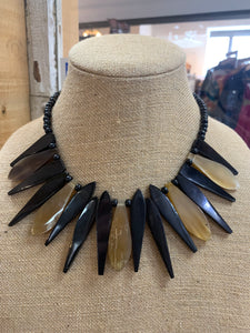 Black Spiky Necklace (2 Colours)