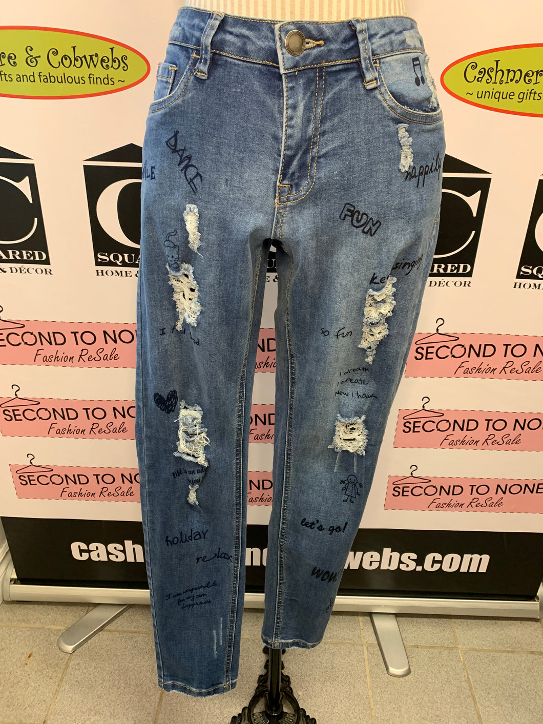 Word Art Jeans (Size 6)