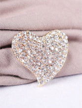 Load image into Gallery viewer, Rhinestone Heart Brooch (3 Colours)
