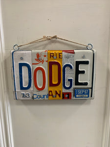 Panneaux de plaque d'immatriculation "DODGE"