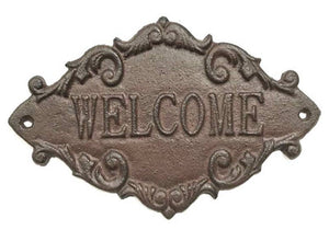 Cast Iron "Welcome" Plaque (Only 2 Left!)
