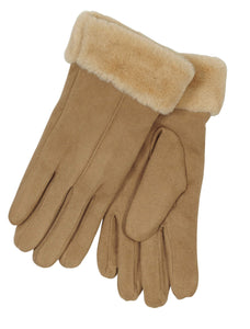 Faux Fur Trimmed Gloves (Only 1 Colour Left!)