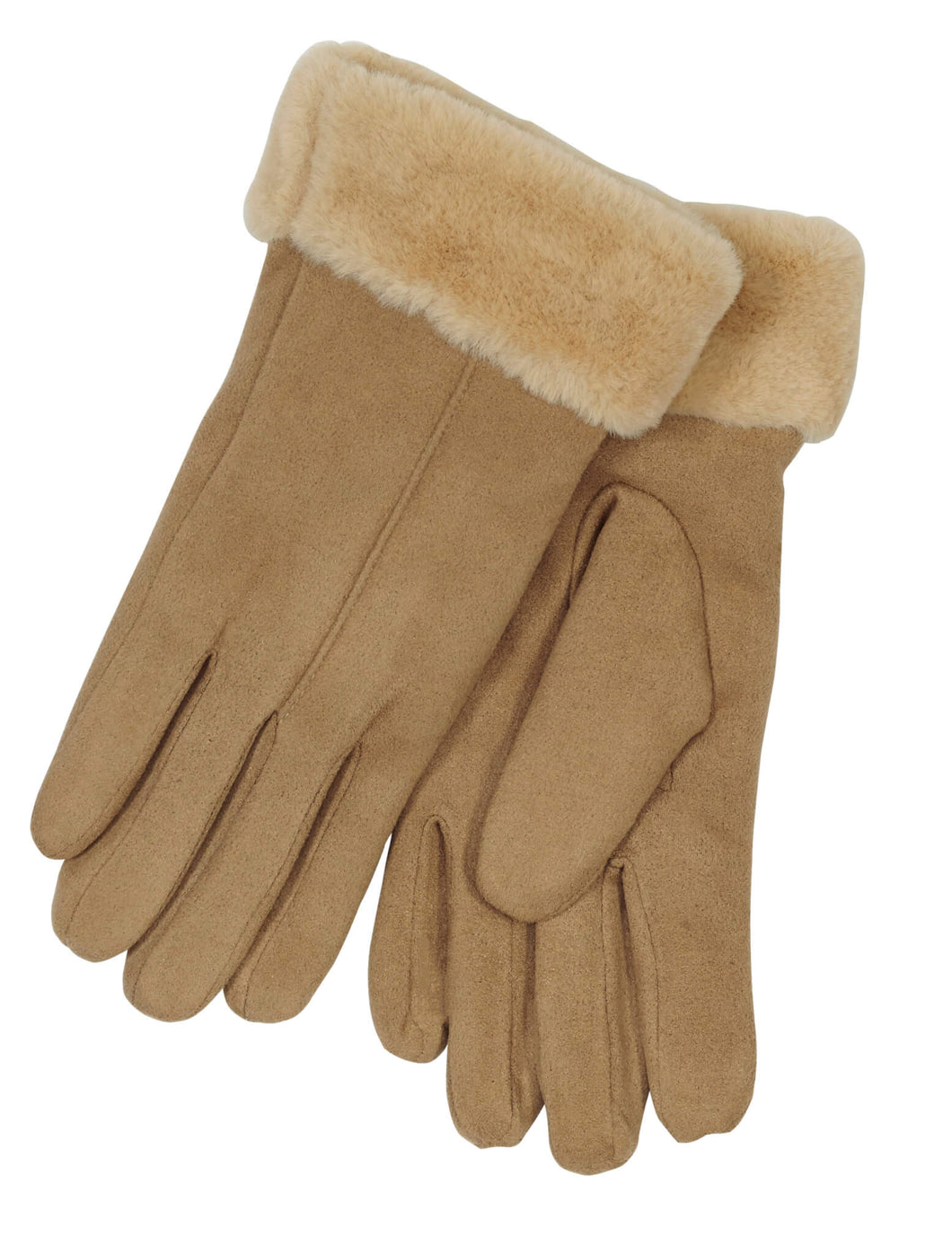 Faux Fur Trimmed Gloves (Only 1 Colour Left!)