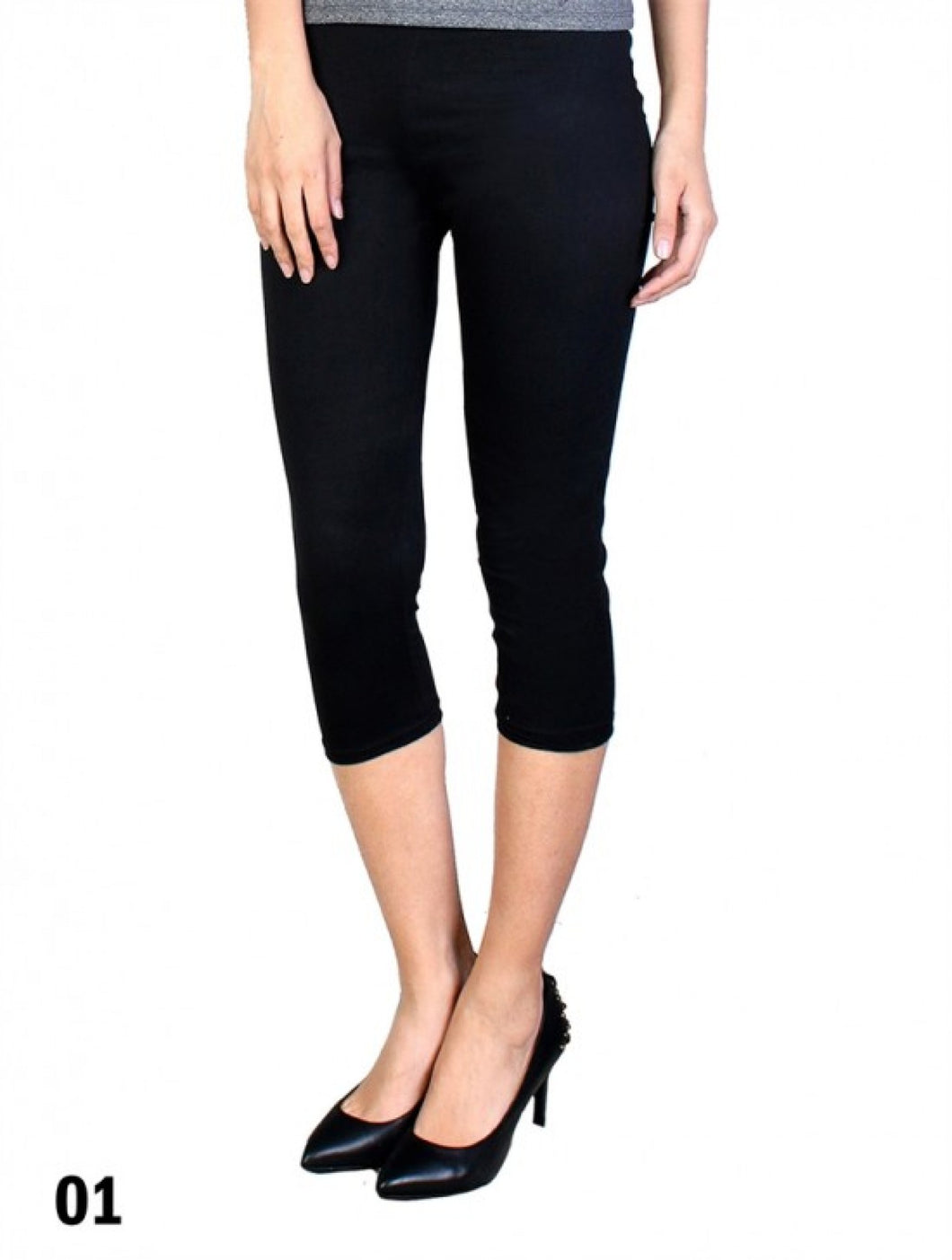 Stretchy Capris Leggings (One Size)