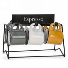 Load image into Gallery viewer, Espresso Cups Set With Rack (AS-IS) (Missing 1 Cup)
