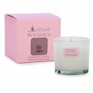 Rosewater Scented Glass Candle