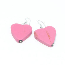 Load image into Gallery viewer, Wooden Heart Earrings (2 Colours)
