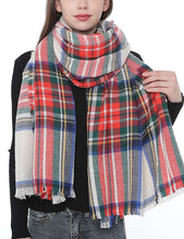 Load image into Gallery viewer, Plaid Blanket Scarf (2 Colours)
