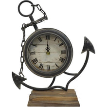 Load image into Gallery viewer, Metal Anchor Table Clock
