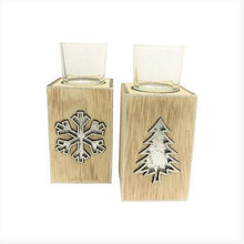 Load image into Gallery viewer, Wooden Tealight Holders (2 Styles)

