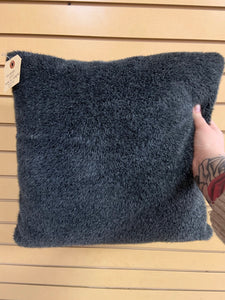 Grey Faux Fur Pillow